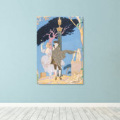 Gebroken harten, Gebroken Beelden, illustratie voo Canvas Afdruk (Insitu (Houten vloer))