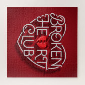 Gebroken hartenclub Puzzle (20x20) Legpuzzel (Horizontaal)