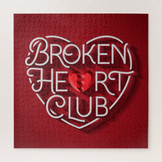 Gebroken hartenclub Puzzle (20x20) Legpuzzel (Verticaal)