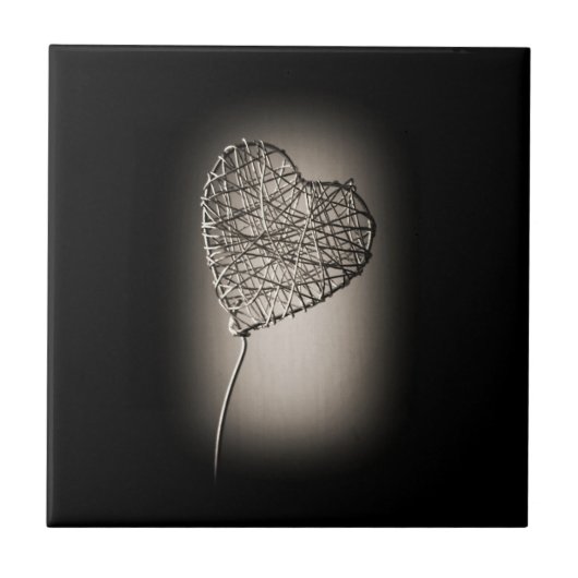 Gebroken hartskeramische Tegel Tegeltje (Voorkant)