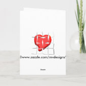 Gebroken hartspuzzelWenskaart Feestdagen Kaart (Achterkant)