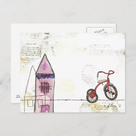 Gebroken homes briefkaart (Voorkant / Achterkant)