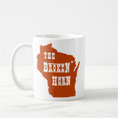 gebroken hoorn mok sinaasappel (Links)