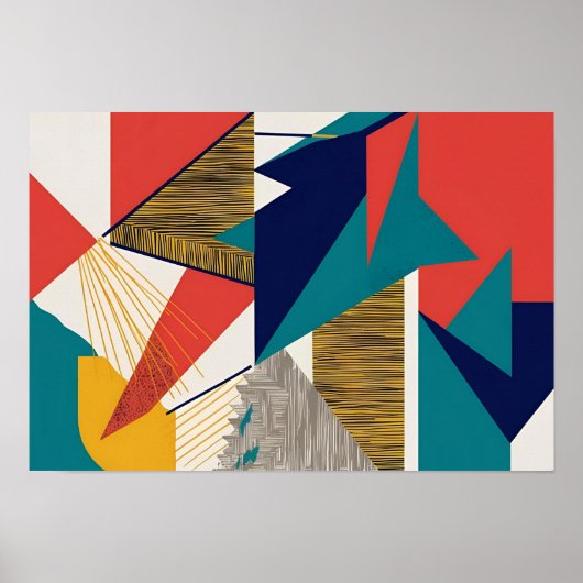 Gebroken horizon poster (Voorkant)