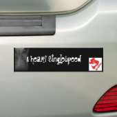 Gebroken I hart Singlespeed Bumpersticker (Op auto)