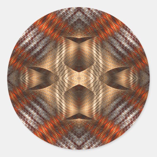 Gebroken identiteit ronde sticker (Voorkant)