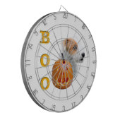Gebroken jas Parson Russell Terrier Halloween BOO Dartbord (Voorkant Links)