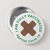 Gebroken kleefblazen Volledig gevaccineerde Button (Voorkant /achterkant)