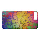 Gebroken-kleurige Glas in lood mozaïek Case-Mate iPhone Case (Achterkant (Horizontaal))