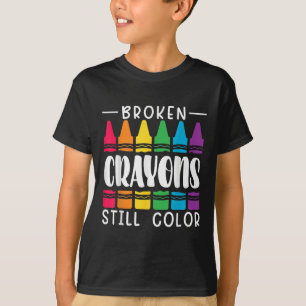 Gebroken kleurpotloden hebben nog altijd kleur Men T-shirt