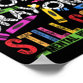 Gebroken kleurpotloden kleuren nog steeds de geest poster (Hoek)