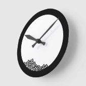 Gebroken klok met getallen (Hoek)