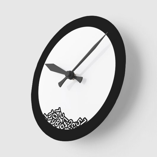 Gebroken klok met getallen (Hoek)