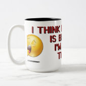 Gebroken koffie Humor Koffie Mok (Links)