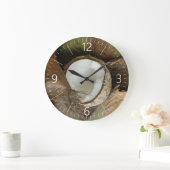 Gebroken kokosnoot grote klok (Huis)