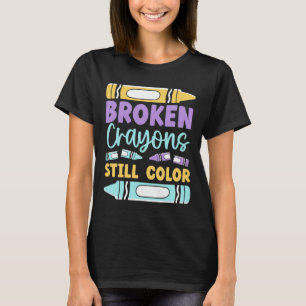 Gebroken kraaien hebben nog steeds een kleurentraa t-shirt