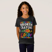 gebroken krayon nog kleur t-shirt (Voorkant volledig)