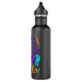 Gebroken krayons nog steeds Kleur T-shirt Zelfmoor Waterfles (Rechts)