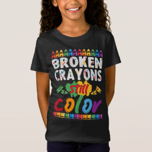 gebroken krijt nog steeds t-shirt