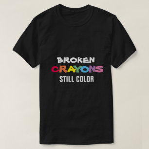 GEBROKEN KRIJTJES NOG STEEDS KLEUR T-shirt