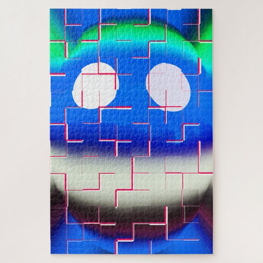 Gebroken kunst legpuzzel (Verticaal)