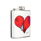 Gebroken kunstkolf heupfles (Rechts)