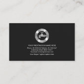 Gebroken lekkende leiding visitekaartje (Achterkant)