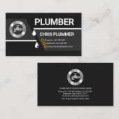 Gebroken lekkende leiding visitekaartje (Voorkant / Achterkant)