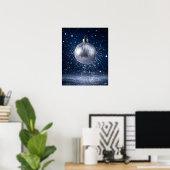 Gebroken Licht Kerstbal Explosie Poster (Thuiskantoor)
