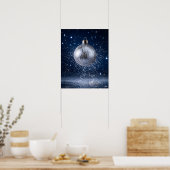 Gebroken Licht Kerstbal Explosie Poster (Keuken)