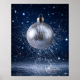 Gebroken Licht Kerstbal Explosie Poster