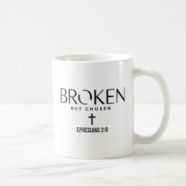 Gebroken Maar Gekozen Efeziërs 2:8 Christelijk Gel Koffiemok