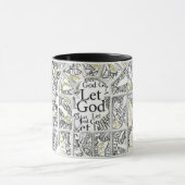 Gebroken, maar niet gespleten, met zwarte vulling mok (Midden)