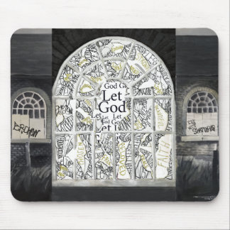 Gebroken, maar niet verbrijzeld Mousepad Muismat