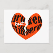 Gebroken, maar nog steeds hier Briefkaart (Voorkant)