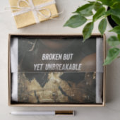 Gebroken maar toch onbreekbaar tissuepapier (Geschenk)