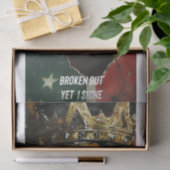 Gebroken, maar toch schittert ik tissuepapier (Geschenk)