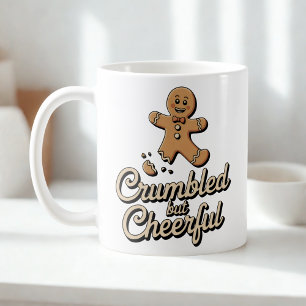 Gebroken maar vrolijk Kerstmis Weerstand Humor Koffiemok
