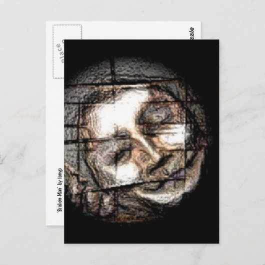 "Gebroken Man"-postkaart Briefkaart (Voorkant / Achterkant)