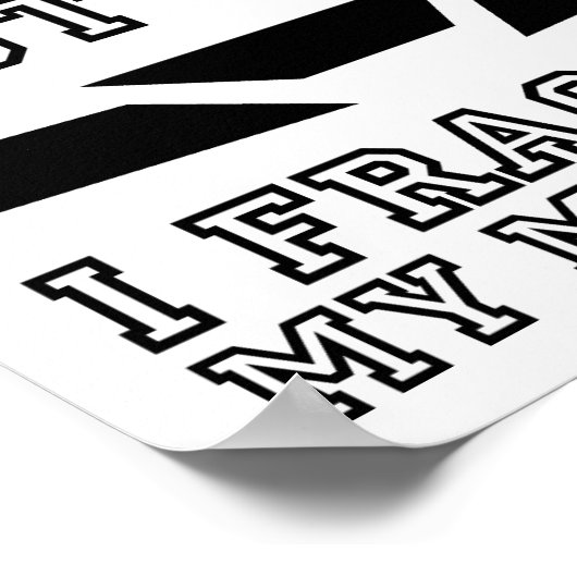 Gebroken Mijn Motivation Funny Poster (Hoek)