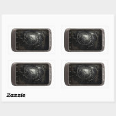 Gebroken mobiele telefoon rechthoekige sticker (Vel)