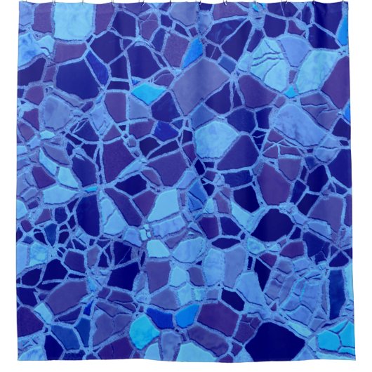 gebroken mozaïek C Douchegordijn (Voorkant)