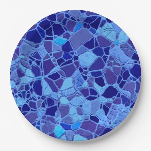 gebroken mozaïek C Papieren Bordje (Voorkant)