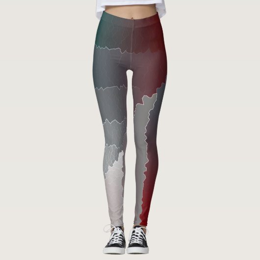 Gebroken mozaïek leggings (Voorkant)