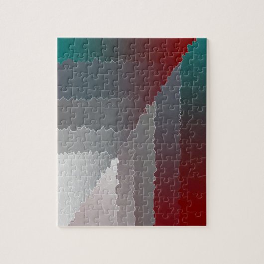 Gebroken mozaïek legpuzzel (Verticaal)