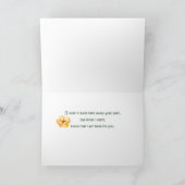 Gebroken neus Denken aan je Bloemen Kaart (Binnen)