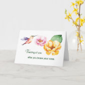 Gebroken neus Denken aan je Bloemen Kaart (Gele Bloem)