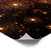 Gebroken Nevel Kosmisch Web Gloeit Poster (Hoek)