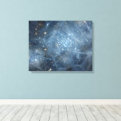 Gebroken Nevel Sterrenveld Kosmische Geometrie Canvas Afdruk (Insitu (Houten vloer))