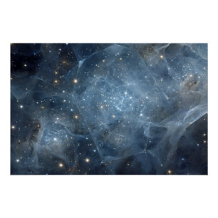 Gebroken Nevel Sterrenveld Kosmische Geometrie Perfect Poster